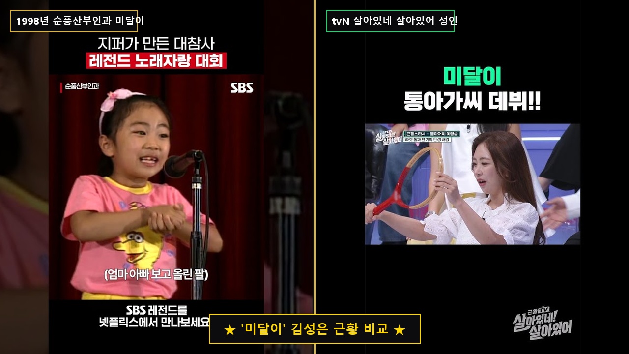 '미달이' 김성은 전성기와 현재 근황 비교