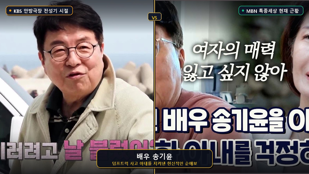배우 송기윤 전성기와 최신 근황 비교