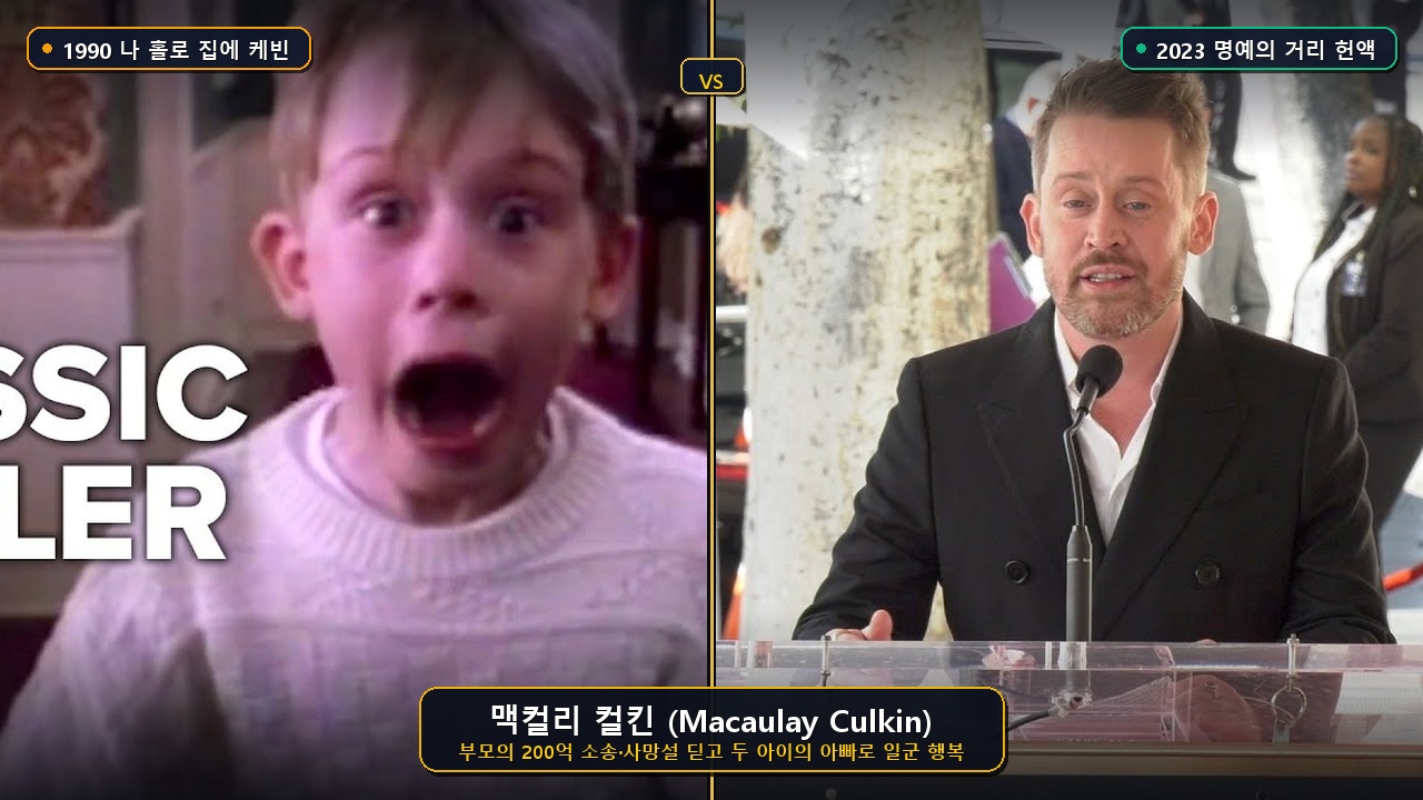맥컬리 컬킨 (Macaulay Culkin) 전성기와 최신 근황 비교